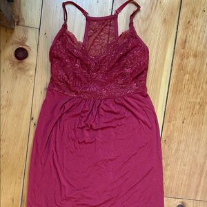 Kindred Bravely Lace nursing or maternity Red Chemise